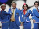 David Ducasse performing with Scooch at the Eurovision Song Contest in 2007