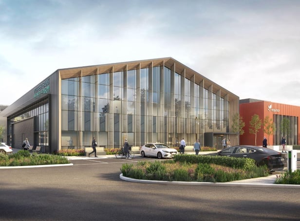 A CGI of how the Dogger Bank facility will look at Port of Tyne.