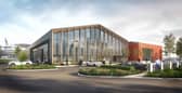 A CGI of how the Dogger Bank facility will look at Port of Tyne.