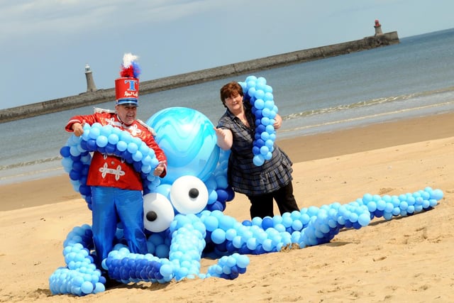 World Octopus Day will be here on October 8. The annual day has been celebrated for 16 years and pays tribute to these incredible creatures. Here are Tommy The Trumpeter and Coun Tracey Dixon with an octopus as they launched the South Tyneside Summer Festival in 2009.