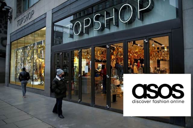 Asos has bought Topshop and three other brands from the Arcadia collapse. Image by Getty/PA.