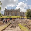 Auckland Palace archaeological dig with Durham University - Credit, Sarah Caldecott