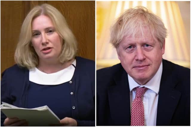 Emma Lewell-Buck and Boris Johnson clashed during Prime Minister's Questions