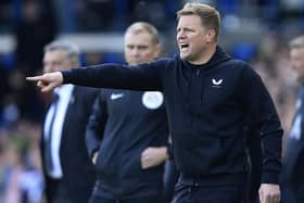 Leeds United were charged by the FA over an incident involving a fan who was able to confront Eddie Howe at Elland Road. Pic: Getty