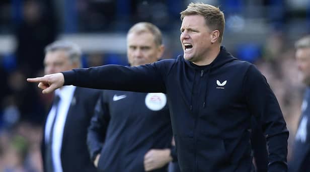 Leeds United were charged by the FA over an incident involving a fan who was able to confront Eddie Howe at Elland Road. Pic: Getty