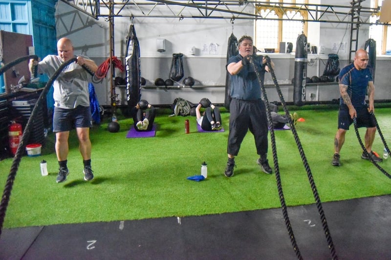People enjoying physical training sessions inside at STK Fitness in South Tyneside