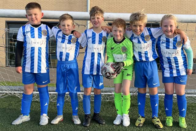 Harton and Westoe under 8's in their home kit