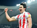 Luke O'Nien celebrates his goal