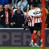 Ross Stewart celebrates his goal against Sheffield Wednesday