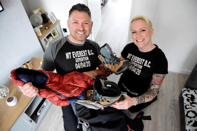 The couple are climbing to Everest base camp to raise funds for Cancer Connections.