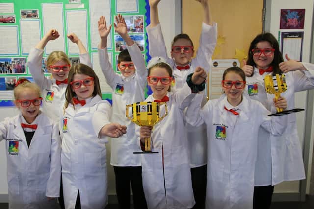 The Harton Primary Puzzlers are through to the national Lego League competition