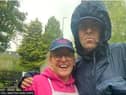 Liam Gallagher has visited Toll Bar Fish and Chips in the village of Stoney Middleton in Derbyshire.