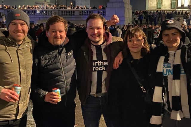 Newcastle fans in the capital