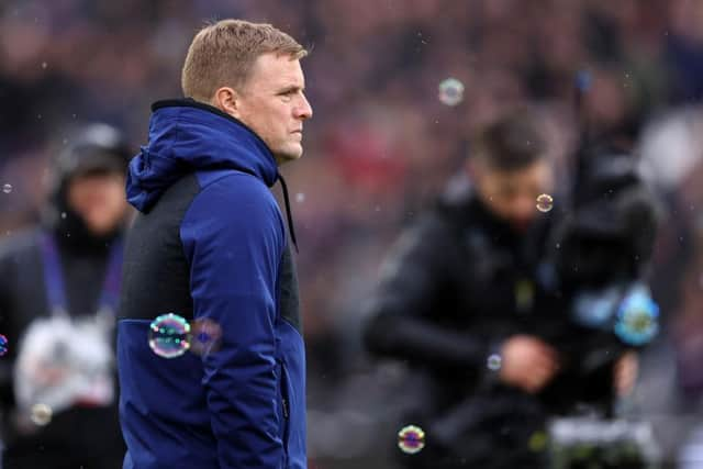 Eddie Howe at the London Stadium.