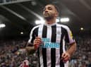Newcastle United striker Callum Wilson celebrates scoring against West Ham United last weekend.