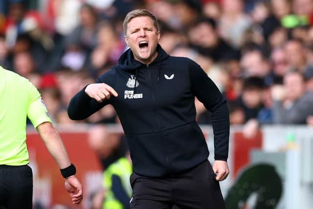 Eddie Howe won't discuss the possibility of qualifying for the Champions League this season (Photo by Clive Rose/Getty Images)