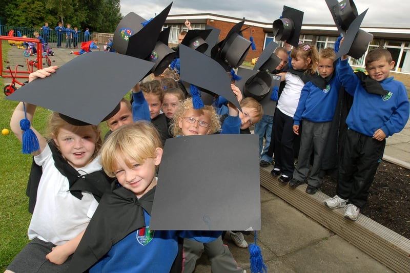 Graduation time at Albert Elliott Primary School in 2008.