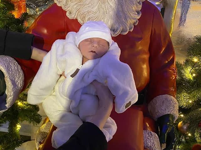 Two-week-old Hudson. Picture: Nikita Morris