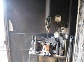 The fire caused extensive damage