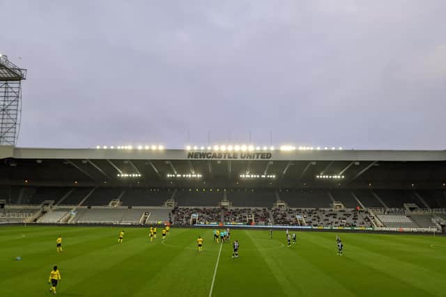 Newcastle United U23s v West Bromwich Albion Under-23s.
