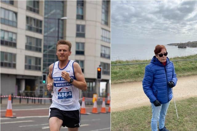 Chris completed the run in honour of his mum, Joan who suffers from Dementia