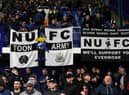 Newcastle United fans at Hillsborough.