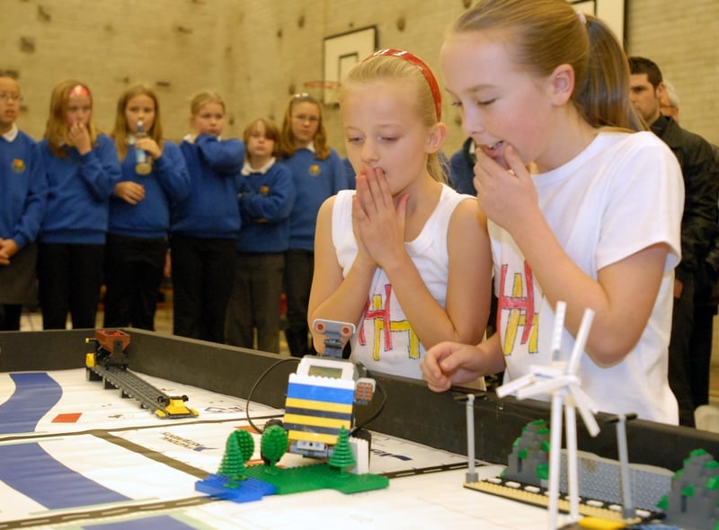 Pupils from Harton Junior School and St Wilfrid's RC College took part in the first Lego League at the Open Zone in 2007.
