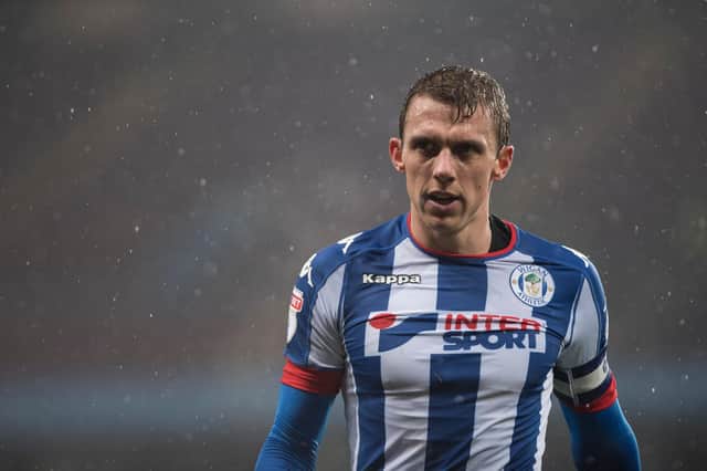 BIRMINGHAM, ENGLAND- DECEMBER 10:  Stephen Warnock of Wigan Athletic looks on during the Sky Bet Championship match between Aston Villa and Wigan Athletic at Villa Park on December 10, 2016 in Birmingham, England (Photo by Nathan Stirk/Getty Images)
