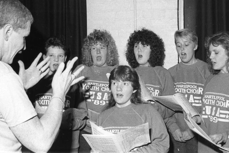 Hartlepool Youth Choir in October 1988. Were you a member?