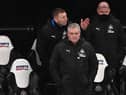 Steve Bruce, Graeme Jones and Steve Agnew in the dugout at St James's Park.
