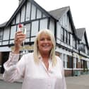 Lesley Huntley, owner of The Lord Nelson, prepares to welcome customers back inside her Monkton Village pub.