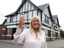 Lesley Huntley, owner of The Lord Nelson, prepares to welcome customers back inside her Monkton Village pub.