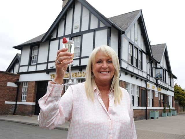 Lesley Huntley, owner of The Lord Nelson, prepares to welcome customers back inside her Monkton Village pub.