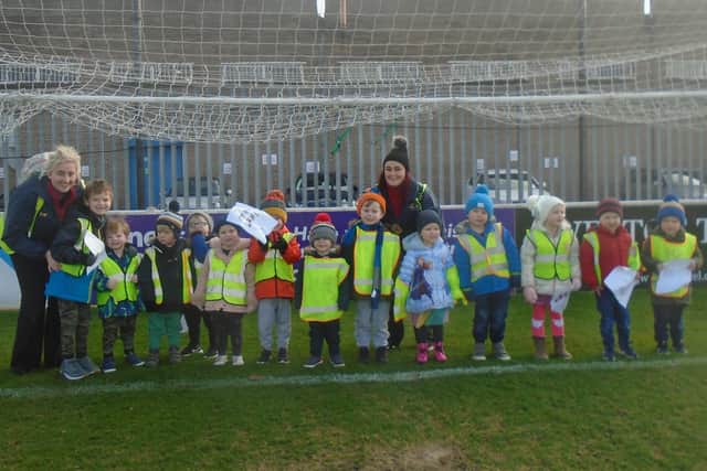 Children from Nurserytime on a trip to Mariners Park