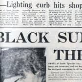 How the Gazette reported the power cuts in 1973.