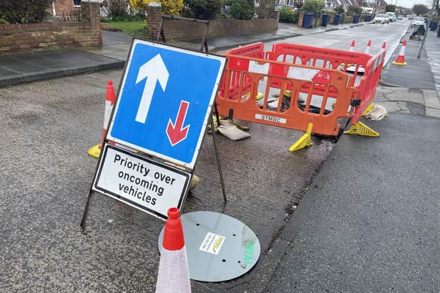 Repair work on a sinkhole in Bamburgh Avenue is due to start from April 3.