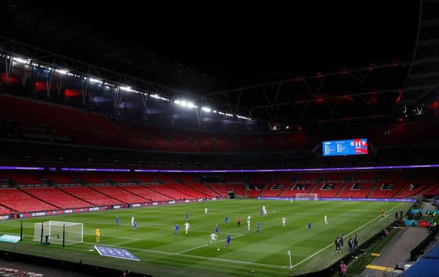 Wembley Stadium.