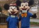 Minnie and Mickey Mouse, alias South Tyneside brother and sister Faye and Jack Watson.