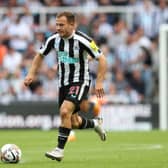 Ryan Fraser of Newcastle United during the Premier League match between Newcastle United and Nottingham Forest at St. James Park on August 06, 2022 in Newcastle upon Tyne, England. (Photo by Jan Kruger/Getty Images)