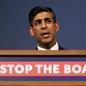 Prime Minister Rishi Sunak during his press conference in Downing Street unveiling plans for new laws to curb Channel crossings as part of the Illegal Migration Bill, which will have a big impact on unaccompanied children seeking safety and sanctuary. Picture by Leon Neal/PA Wire