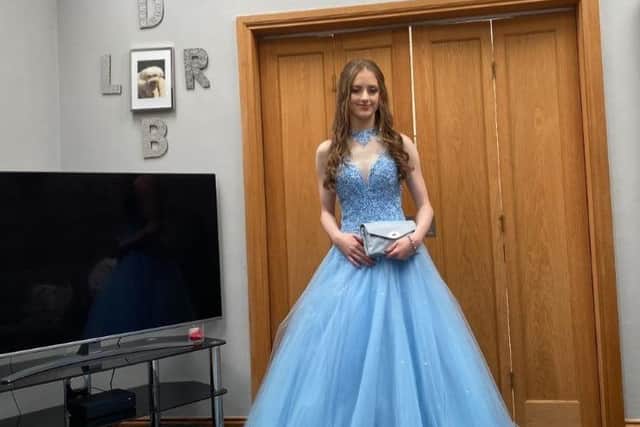 Ruby attending her school prom