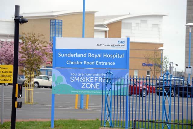 South Tyneside and Sunderland's NHS trust recorded the biggest drop in Covid-19 admissions.