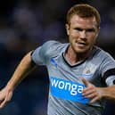 Adam Campbell in action for Newcastle United.