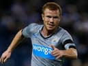 Adam Campbell in action for Newcastle United.
