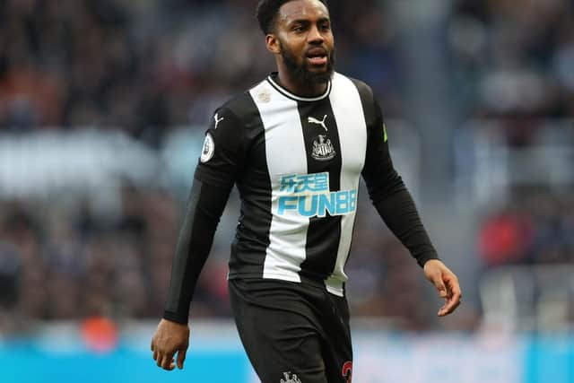 Danny Rose of Newcastle United during the Premier League match between Newcastle United and Burnley FC at St. James Park on February 29, 2020 in Newcastle upon Tyne, United Kingdom. (Photo by Alex Livesey/Getty Images)