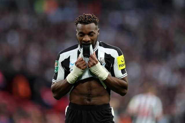 Newcastle United winger Allan Saint-Maximin.