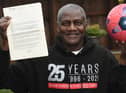 Former footballer and anti-racism campaigner Gary Bennett awarded an MBE in the Queens Awards.