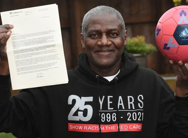 Former footballer and anti-racism campaigner Gary Bennett awarded an MBE in the Queens Awards.