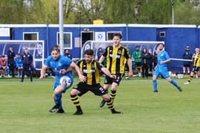 Hebburn Town players in action. Picture credit Andrew Machin.
