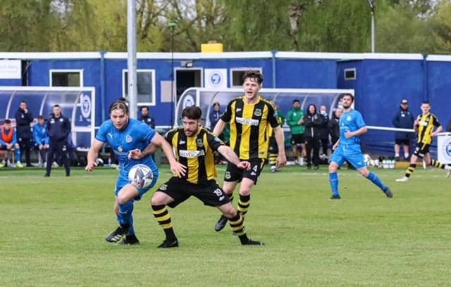 Hebburn Town players in action. Picture credit Andrew Machin.